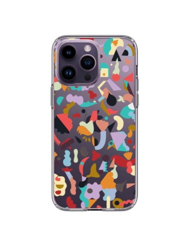 Coque iPhone 14 Pro Max Dreamy Animal Shapes White - Ninola Design