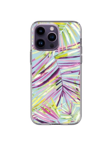 Cover iPhone 14 Pro Max Fiori Tropicali Multicolore - Ninola Design