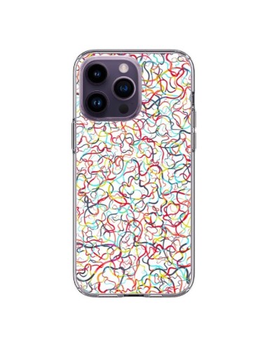 Cover iPhone 14 Pro Max Water Drawings Bianco - Ninola Design