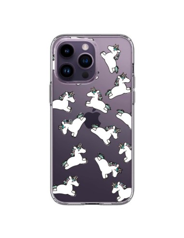 Cover iPhone 14 Pro Max Unicorno Criniera Trasparente - Nico