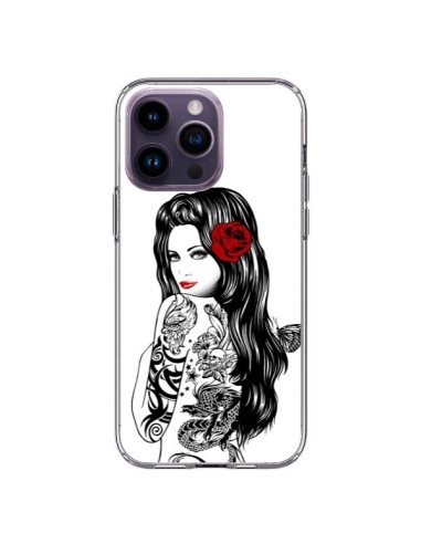 Cover iPhone 14 Pro Max Ragazza Tatuaggio Lolita - Rachel Caldwell