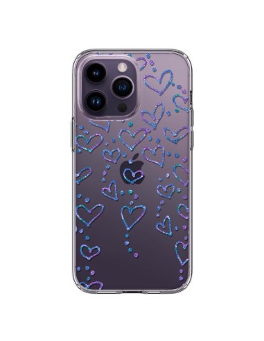 Cover iPhone 14 Pro Max Cuori Flottanti Trasparente - Sylvia Cook