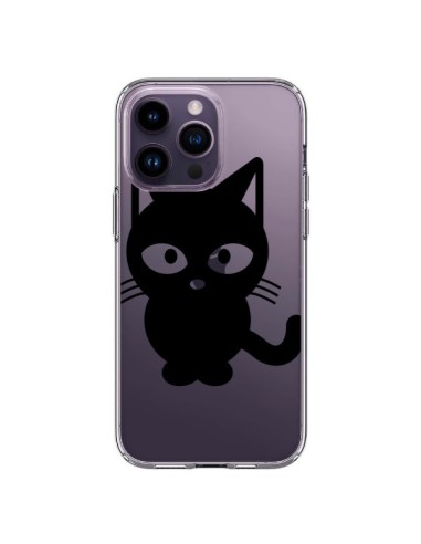 Cover iPhone 14 Pro Max Gatto Nero Trasparente - Yohan B.