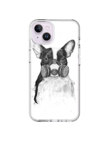 Cover iPhone 14 Plus Tagueur Bulldog Cane Grande Città - Balazs Solti