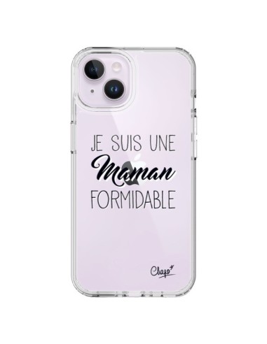 Cover iPhone 14 Plus Sono una Mamma Formidabile Trasparente - Chapo