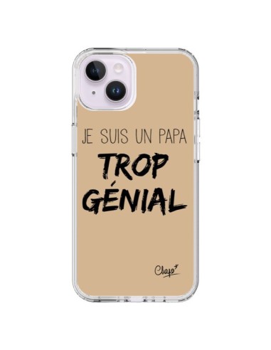 Cover iPhone 14 Plus Sono un Papà Geniale Beige - Chapo