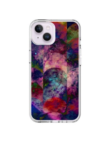 Coque iPhone 14 Plus Abstract Galaxy Azteque - Eleaxart