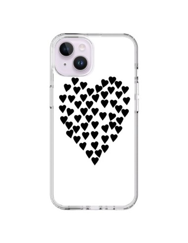 Cover iPhone 14 Plus Cuore nei cuori Nero - Project M