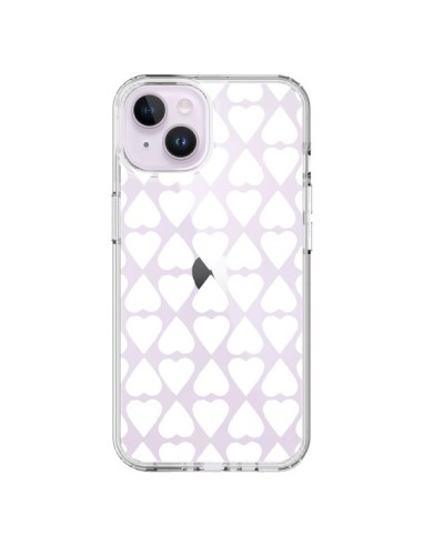 Cover iPhone 14 Plus Cuore Bianco Trasparente - Project M