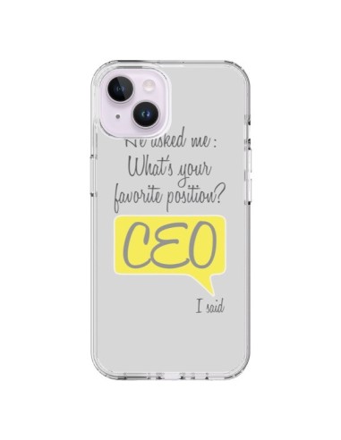 iPhone 14 Plus Case What's your favorite position CEO I said, Yellow - Shop Gasoline