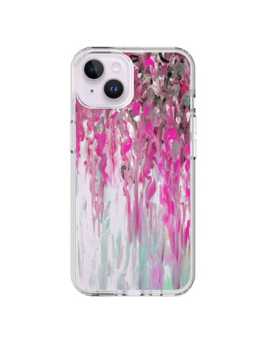 Cover iPhone 14 Plus Tempesta Rosa Trasparente - Ebi Emporium