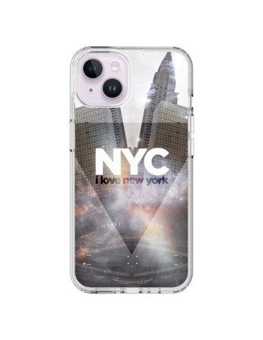 Cover iPhone 14 Plus I Love New York City Grigio - Javier Martinez