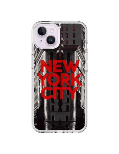 Cover iPhone 14 Plus New York City Rosso - Javier Martinez