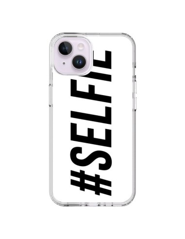 Cover iPhone 14 Plus Hashtag Selfie Bianco Orizzontale - Jonathan Perez