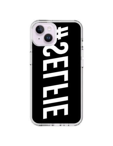 Cover iPhone 14 Plus Hashtag Selfie Bianco Rovesciato Orizzontale - Jonathan Perez