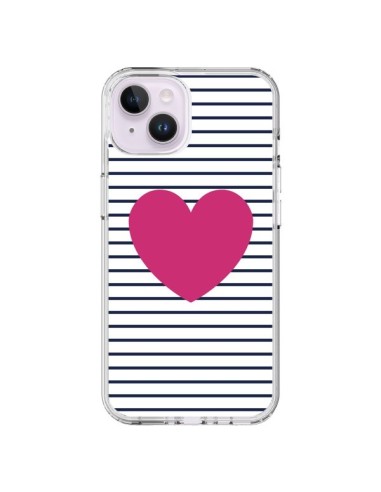 Cover iPhone 14 Plus Cuore Traits Marino - Jonathan Perez