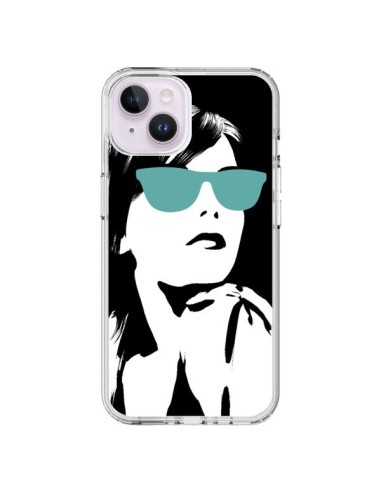 Cover iPhone 14 Plus Fille Lunettes Blues - Jonathan Perez