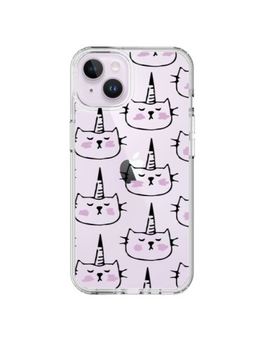 iPhone 14 Plus Case Unicorn Disegno Clear - Dricia Do