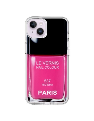 Cover iPhone 14 Plus Smalto Paris Riviera Rosa - Laetitia