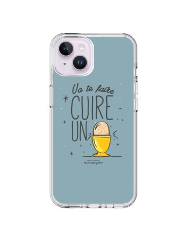 Cover iPhone 14 Plus Va te faire cuir un oeuf Grigio - Leellouebrigitte