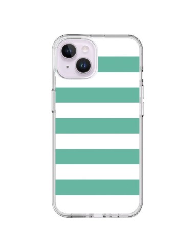 Cover iPhone 14 Plus Bande Verde Menta - Mary Nesrala