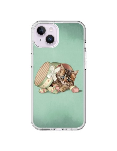 Cover iPhone 14 Plus Gattoon Gatto Kitten Boite Caramella Candy - Maryline Cazenave