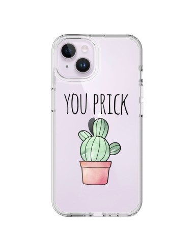 Cover iPhone 14 Plus You Prick Cactus Trasparente - Maryline Cazenave