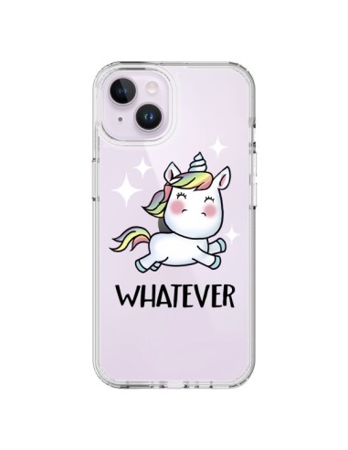 Cover iPhone 14 Plus Unicorno Whatever Trasparente - Maryline Cazenave