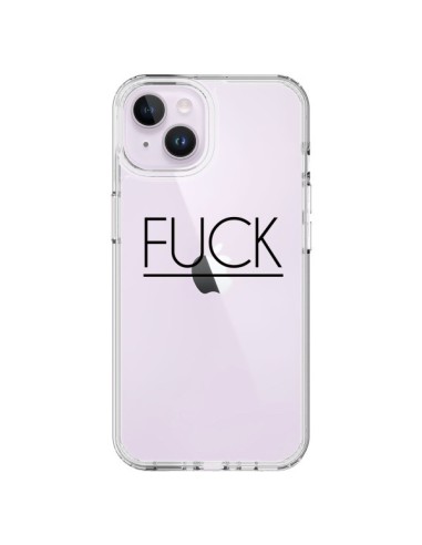 Cover iPhone 14 Plus Fuck Trasparente - Maryline Cazenave