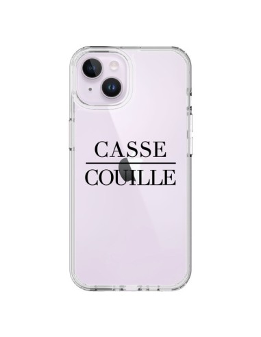 Cover iPhone 14 Plus Casse Couille Trasparente - Maryline Cazenave