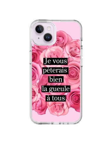 Cover iPhone 14 Plus Je vous pèterais Fiori - Maryline Cazenave