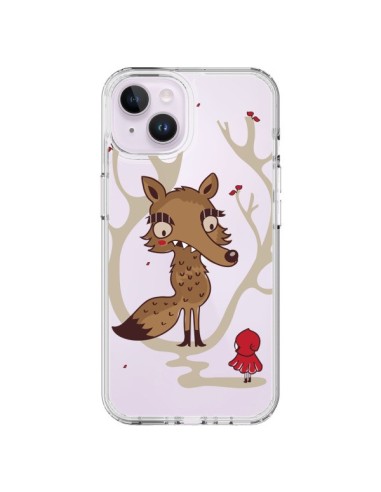 Cover iPhone 14 Plus Cappuccetto Rosso Loup Hello Big Wolf Trasparente - Maria Jose Da Luz