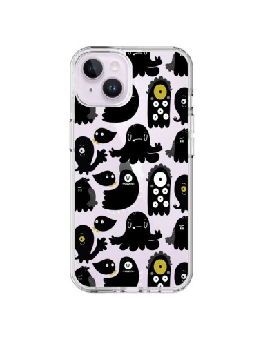 Cover iPhone 14 Plus Monsters Pattern Mostri Trasparente - Maria Jose Da Luz