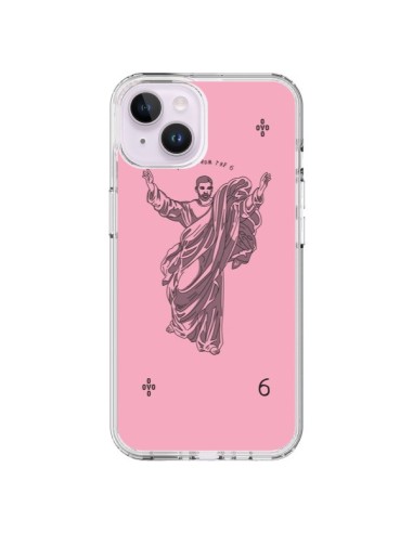 Cover iPhone 14 Plus God Pink Drake Chanteur Jeu Cartes - Mikadololo