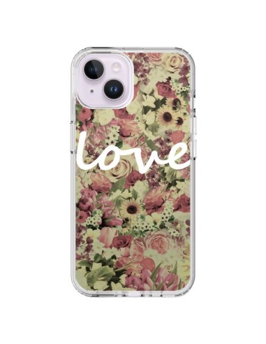 Cover iPhone 14 Plus Amore Bianco Fiori - Monica Martinez