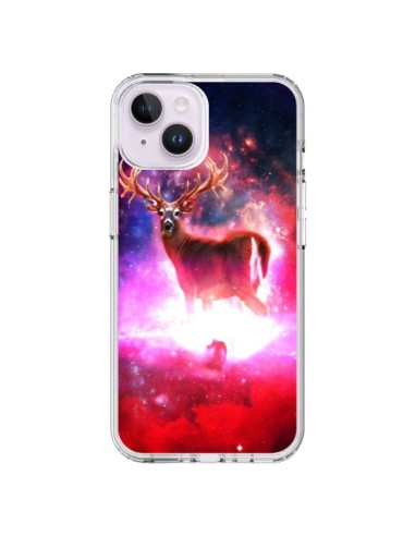 Cover iPhone 14 Plus Cosmic Deer Cervo Galaxy - Maximilian San