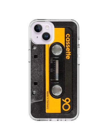 iPhone 14 Plus Case Yellow Cassette K7 - Maximilian San