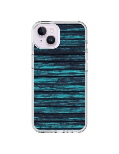 Cover iPhone 14 Plus Luna Blu Wood Legno - Maximilian San