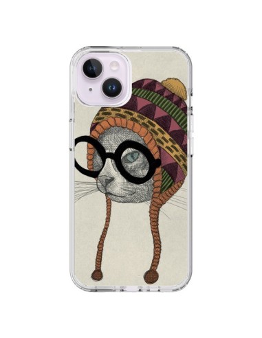 Cover iPhone 14 Plus Gatto Cappello - Borg