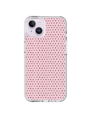 Cover iPhone 14 Plus Artsy Dots Rosa - Ninola Design