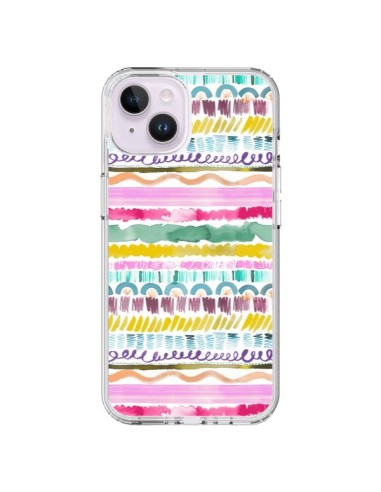 Cover iPhone 14 Plus Garlands Tribal - Ninola Design