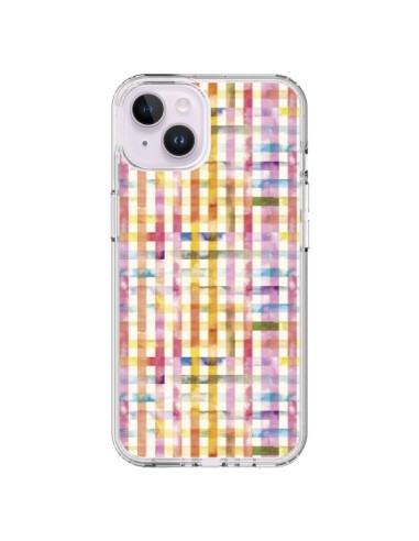 Cover iPhone 14 Plus Vichy Black Giallo - Ninola Design