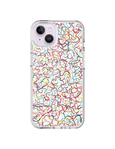 Cover iPhone 14 Plus Water Drawings Bianco - Ninola Design