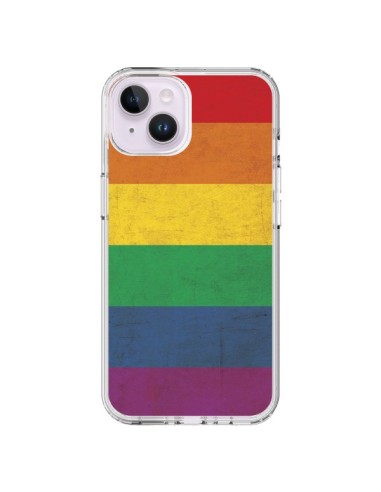 Cover iPhone 14 Plus Bandiera Arcobaleno LGBT - Nico