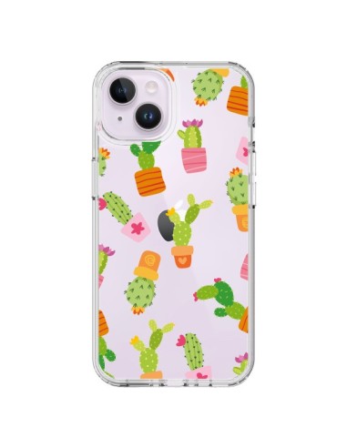 Cover iPhone 14 Plus Cactus Colorati Trasparente - Nico