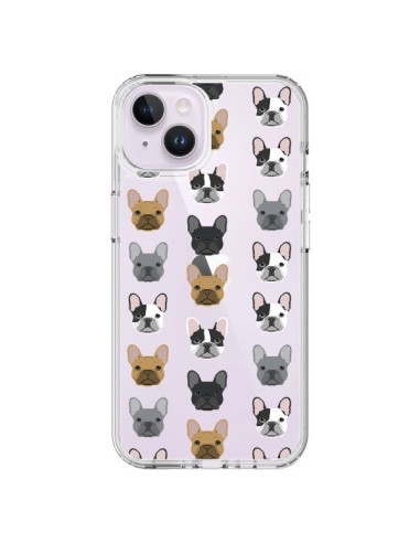 Cover iPhone 14 Plus Cani Bulldog Francese Trasparente - Pet Friendly