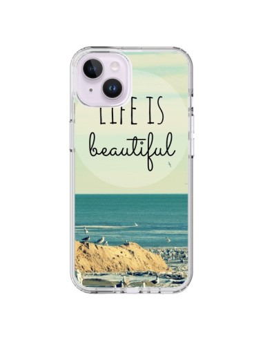 Cover iPhone 14 Plus Life is Beautiful - R Delean