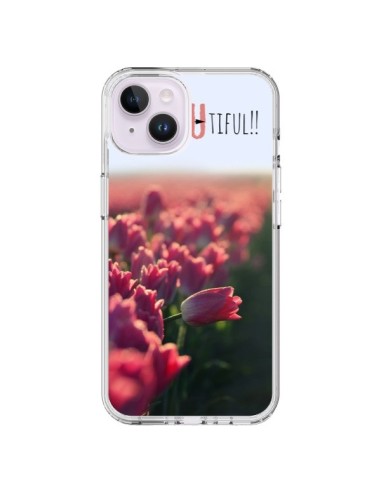 Cover iPhone 14 Plus Be you Tiful Tulipani - R Delean