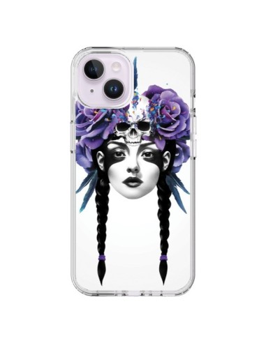 Cover iPhone 14 Plus Ragazza Fiori Warrior - Ruben Ireland