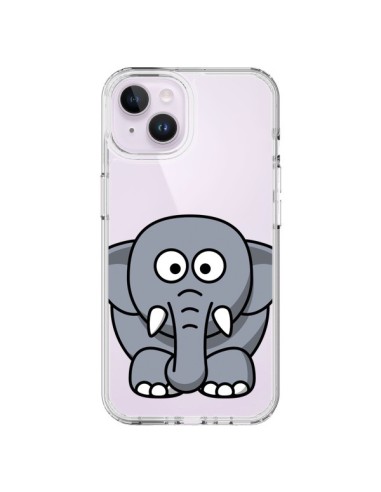 Cover iPhone 14 Plus Elefante Animale Trasparente - Yohan B.